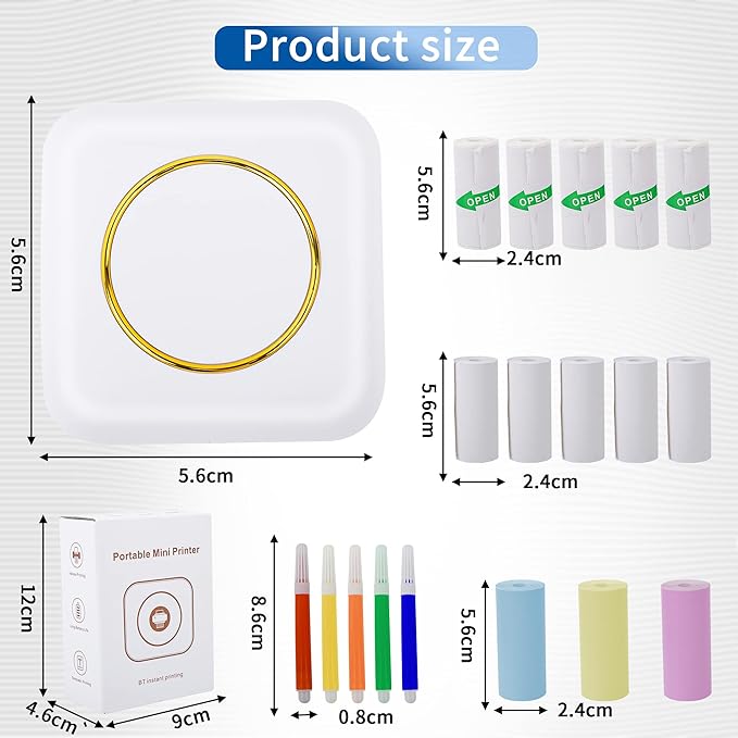 Portable Mini Pocket  Thermal Printer