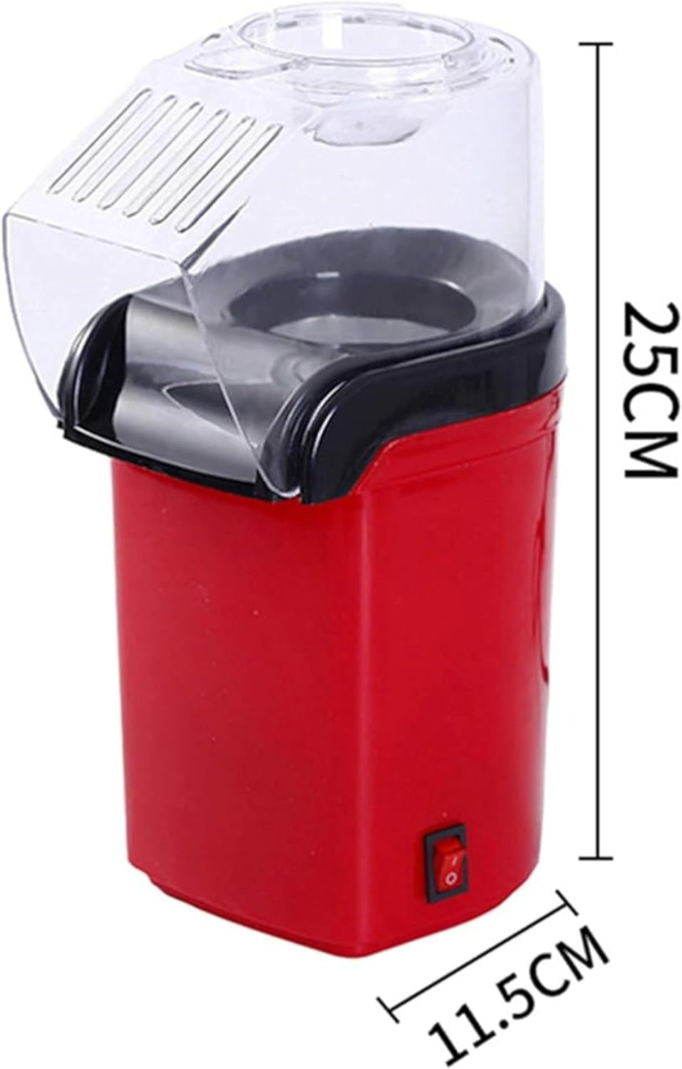 Mini Home Popcorn Maker with Measuring Cup and Removable Lid